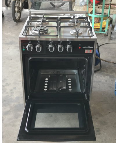 Lucky Flame เตาอบแก๊ส รุ่น LF-452SS เตาอบ + หัวเตา 4 หัวเตา แบบ Freestanding cooker
