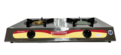 Dyna Home เตาแก๊ส รุ่น IR-5172 โครงสแตนเลสทั้งตัว 2 หัวเตา ( หัวเหล็กหล่อ + หัวอินฟราเรด)
