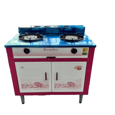Lucky Flame รุ่น LF-204 เตาแก๊สตู้ โครงสีหน้าสแตนเลส