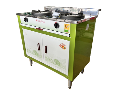 Lucky Flame รุ่น LF-204 เตาแก๊สตู้ โครงสีหน้าสแตนเลส
