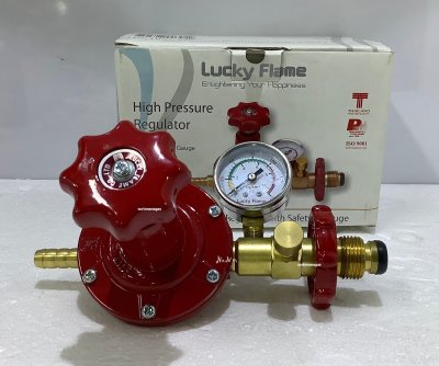 Lucky Flame หัวปรับแรงดันสูง รุ่น L-322sg **มีระบบเซฟตี้**มีเกจ์วัดแรงดัน