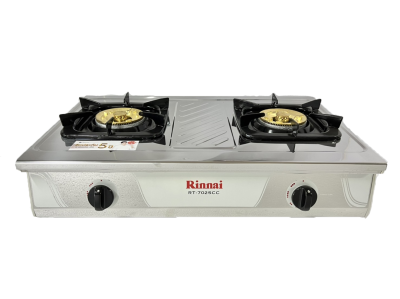 Rinnai เตาแก๊ส รุ่น RT-702SCC เตาวางบนเคาน์เตอร์ แบบ 2 หัวเตา