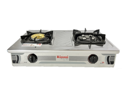 Rinnai เตาแก๊ส รุ่น RT-711TBS หัวฝาทองเหลืองและหัวเทอร์โบ โครงสร้างใหญ่