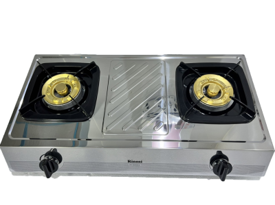 Rinnai เตาแก๊สวางบนเคาน์เตอร์ รุ่น RT-902SCC โครงสแตนเลสทั้งตัว