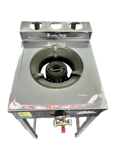 Lucky Flame เตาฟู่หัว KB-5 รุ่น SA-920 หน้าสแตนเลส แบบ 1 หัวเตา