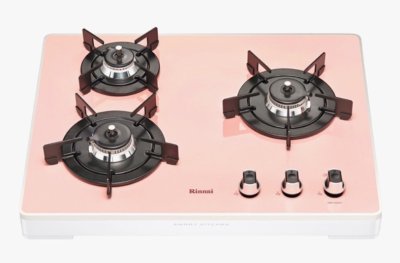 RInnai เตาฝังหน้ากระจก แบบ 3 หัวเตา รุ่นนำเข้าจากเกาหลี มีกระจกให้เลือก 3 สี