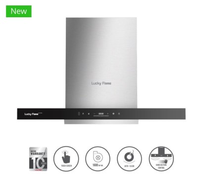 Lucky Flame เครื่องดูดควันแบบติดผนัง รุ่น RG-911T(N) อัตราการดูดลม 1600 ลบ.ม./ชม.