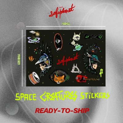 SPACE CREATURES STICKER
