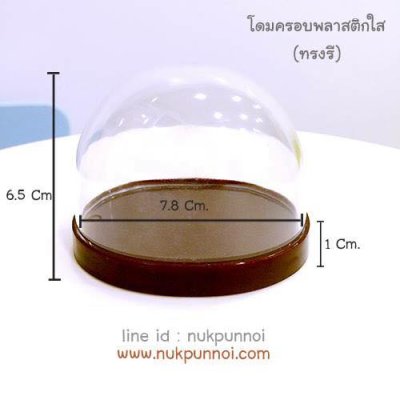 โดมครอบ พลาสติกใส ทรงกระบอก-ทรงรี ** สินค้าอาจมีริ้วรอยบนฝาครอบบางจุดนะคะ