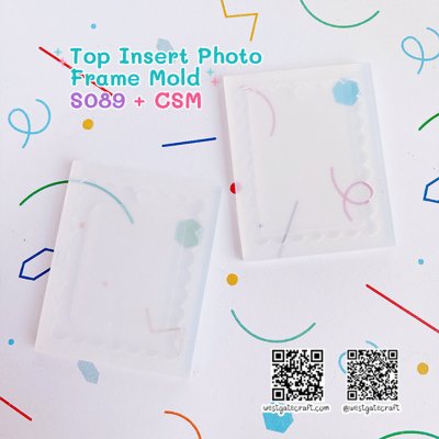 แม่พิมพ์ซิลิโคน SHAKE S089 Top Insert Photo Frame Mold + CSM