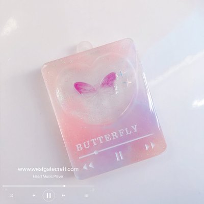 แม่พิมพ์ซิลิโคน SHAKE S060 Heart Music Player A