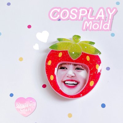 แม่พิมพ์เรซิ่น COSPALY COS 01-04 Set ( ได้ 4 แบบ แถมฟรี แม่พิมพ์ฝาปิด CSM 2 อัน )
