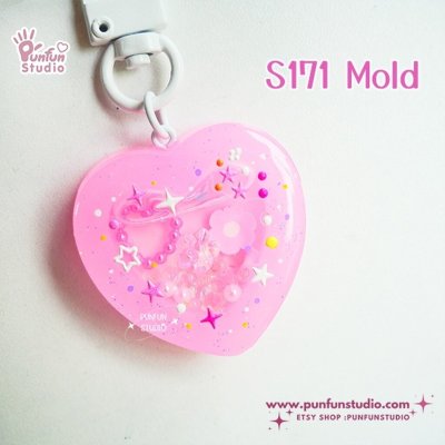 แม่พิมพ์ S171 Heart Shaker Mold + CSM in the same mold