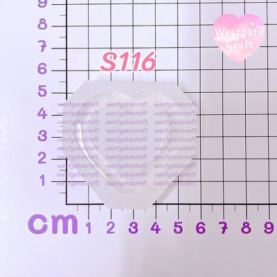แม่พิมพ์ซิลิโคน SHAKE S116 หัวใจ แบบกลวง