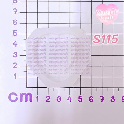 แม่พิมพ์ซิลิโคน SHAKE S115 หัวใจ แบบกลวง