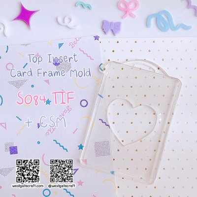 แม่พิมพ์ซิลิโคน SHAKE S084 TIF Top Insert Card Frame Mold + CSM