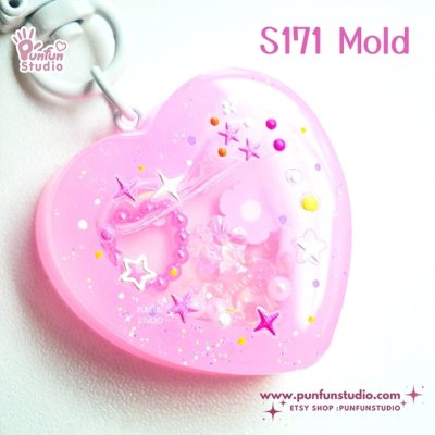 แม่พิมพ์ S171 Heart Shaker Mold + CSM in the same mold