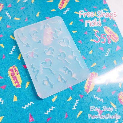แม่พิมพ์ซิลิโคน S56-S58 ชุด Free Shape Mold