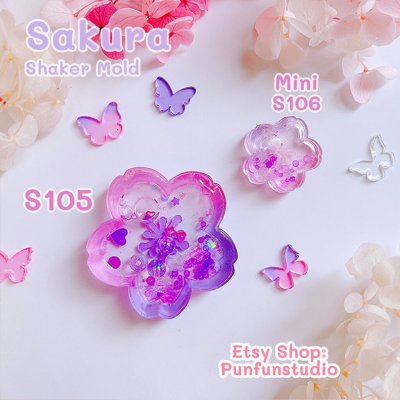 แม่พิมพ์ซิลิโคน Sakura Shaker Mold S105
