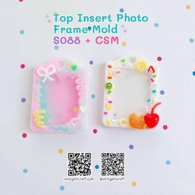 แม่พิมพ์ซิลิโคน SHAKE S088 Top Insert Photo Frame Mold + CSM