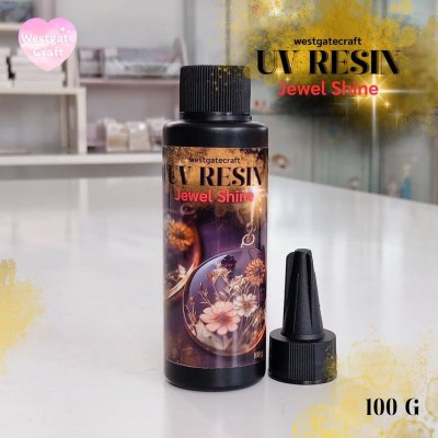 ยูวีเรซิ่น UV Resin สูตร Jewel Shine100 กรัม ใสมาก ทนเหลือง กลิ่นต่ำสบายจมูก