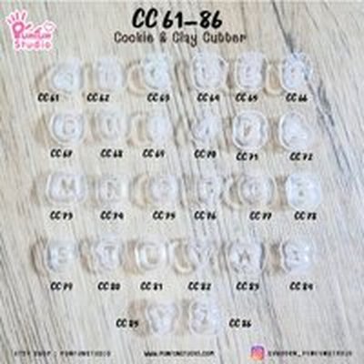 ตัวกดคุกกี้ กดดินปั้น CC 61-86 A-Z Mini Cookie and Clay Cutter Set