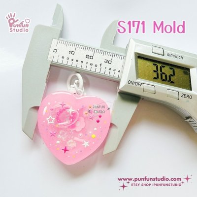 แม่พิมพ์ S171 Heart Shaker Mold + CSM in the same mold