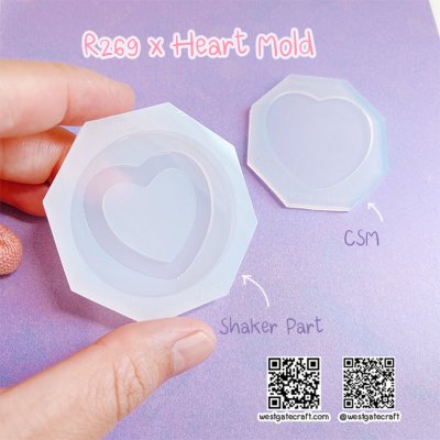 แม่พิมพ์ซิลิโคน SHAKER R269 X Heart