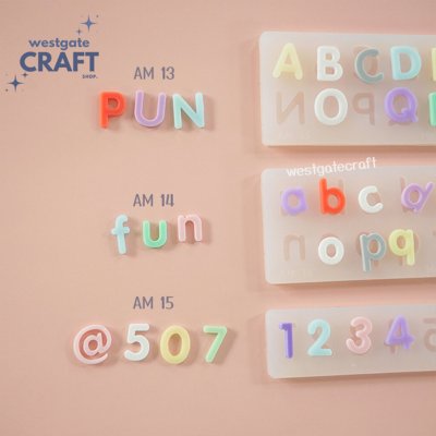 แม่พิมพ์ตัวอักษร AM13-15 Mold / Height 1.1-1.5 cm