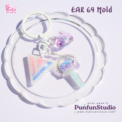 Ear 64 Seventeen Mold / K-POP / Earring Mold / UV Resin Mold / Silicone Mold