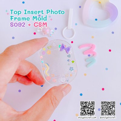 แม่พิมพ์เรซิ่น S092 Top Insert Photo Frame Mold + CSM