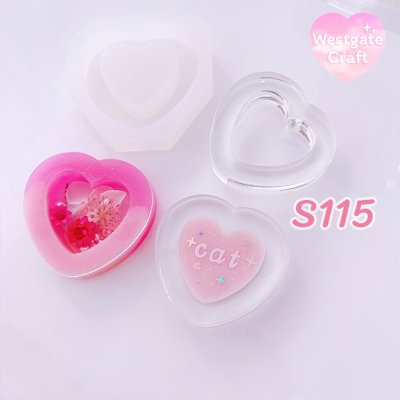 แม่พิมพ์ซิลิโคน SHAKE S115 หัวใจ แบบกลวง