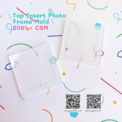 แม่พิมพ์ซิลิโคน SHAKE S091 Top Insert Photo Frame Mold + CSM
