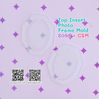 แม่พิมพ์เรซิ่น S098 Top Insert Photo Frame Mold + CSM