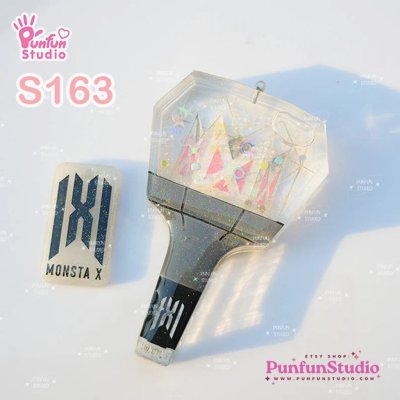 S163 Monsta X Lightstick Shaker Mold / K-POP / Shaker Mold / Silicone Mold