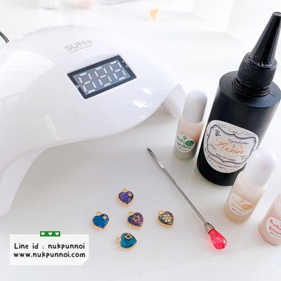 สีผสมเรซิ่น แบบทึบ 10g สีประกายมุกแดง