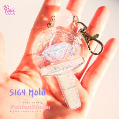 S164 Seventeen Lightstick Shaker Mold / K-POP / Shaker Mold / Silicone Mold