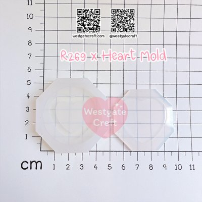แม่พิมพ์ซิลิโคน SHAKER R269 X Heart