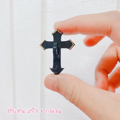 แม่พิมพ์ซิลิโคน H01 ตัวแขวน หัวใจ + กางเขน