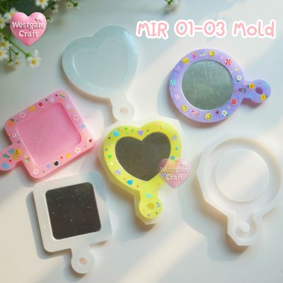แม่พิมพ์กระจก MIR 01-03 Mold / พิมพ์กระจกห้อยพวงกุญแจ