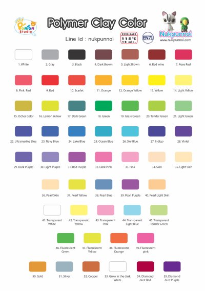ดินโพลิเมอร์ (ดินอบ) นักปั้นน้อย ชุด Starter Set 10 สี (ส่งฟรี)