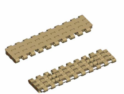 Flat top chain modular belt