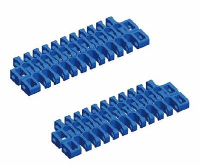 Flush grid modular belt
