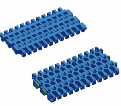 Flush grid modular belt