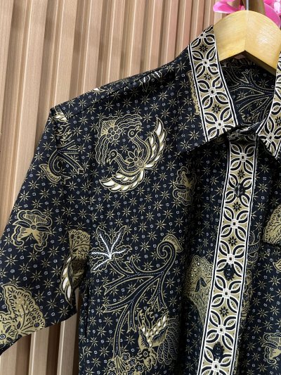 ALTHREE Clothing - KEMEJA Batik Pria Lengan Pendek Motif WIRASAT