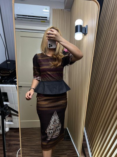 ALTHREE Clothing - BUTET Dress Ulos Gorga Katun Stretch Wanita Nyaman Casual