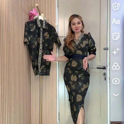 ALTHREE Clothing - TIAR Long Batik Katun Stretch Casual Motif