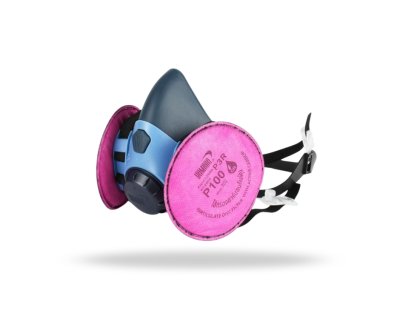 หน้ากากครึ่งหน้าพร้อมไส้กรองฝุ่น รุ่น 6002