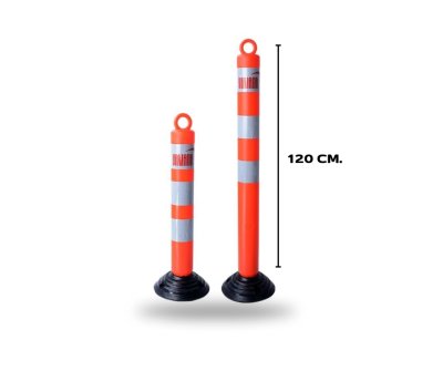 เสาจราจรล้มลุก ขนาด 120cm.