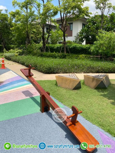 ม้ากระดกไม้ Wood Seesaw